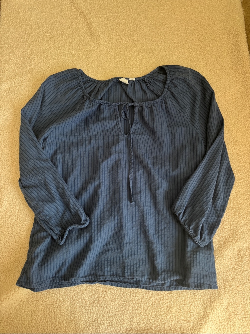 Women’s Gap Navy Blue Peasant Blouse
